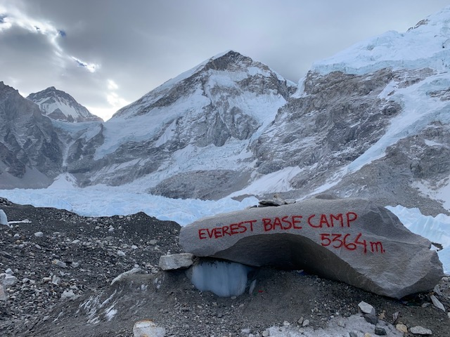 Everest Base Camp mountain in Nepal, Asia