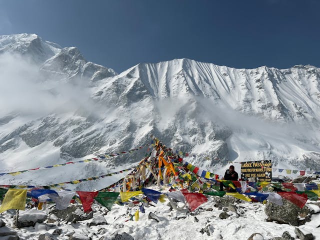 Manaslu Circuit mountain in Nepal, Asia
